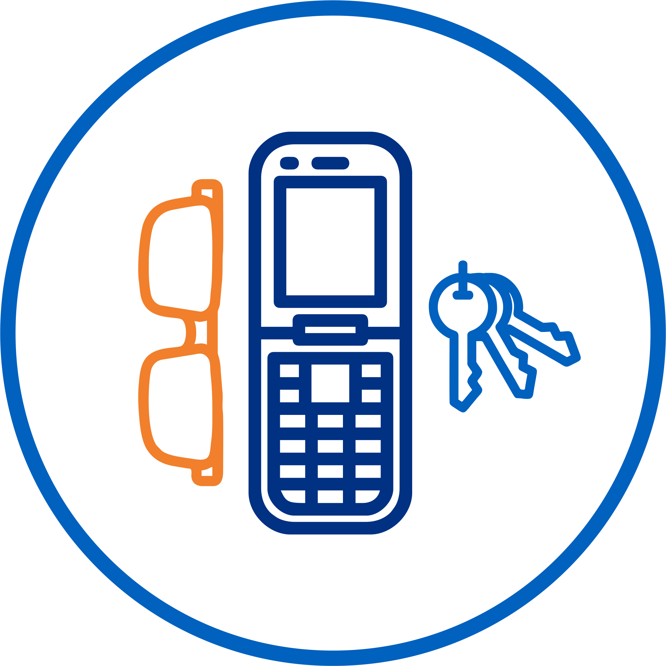 Բանալի, ակնոց և հեռախոս